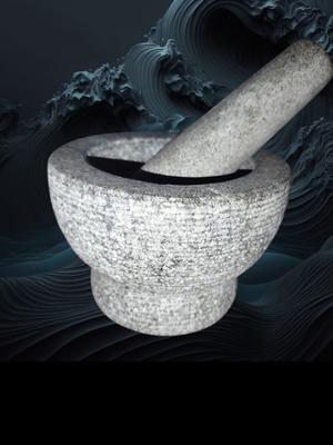 Γουδί με γουδοχέρι, 18 cm, γρανίτη