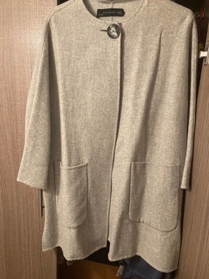 Ελαφρύ παλτό Zara καινούργιο, μέγεθος XS oversize, γκρι