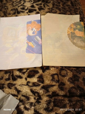Correspondence used, set of two envelopes with sheets