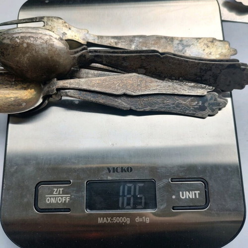 Silver spoons used from Smyrna, set of 13 pieces