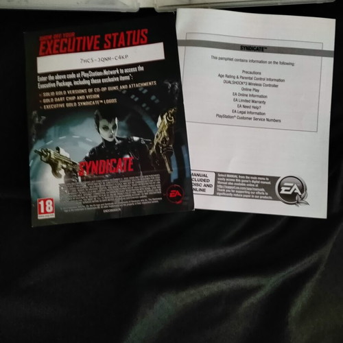 Syndicate PS3 game used, Executive Status Edition