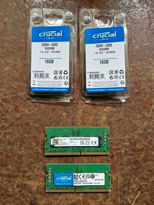 Ram Crucial DDR4 3200 16 GB για laptop σαν καινούργιο