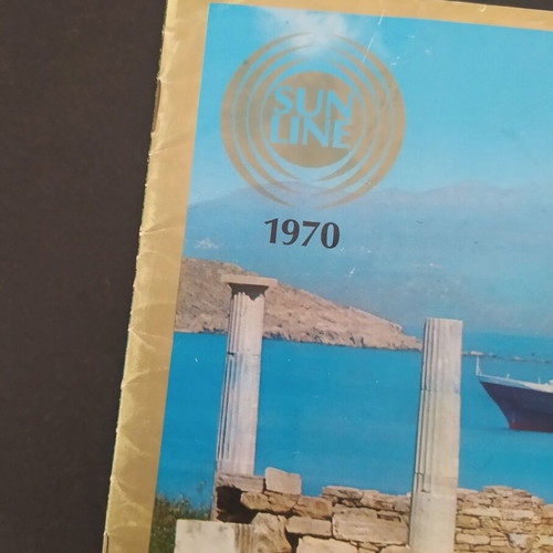 Sun Line cruise ships brochure 1970 Stella Maris Oceanis Solaris