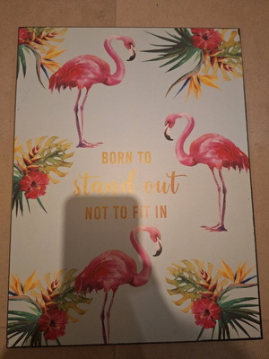 Frame with flamingo