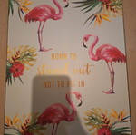 Frame with flamingo