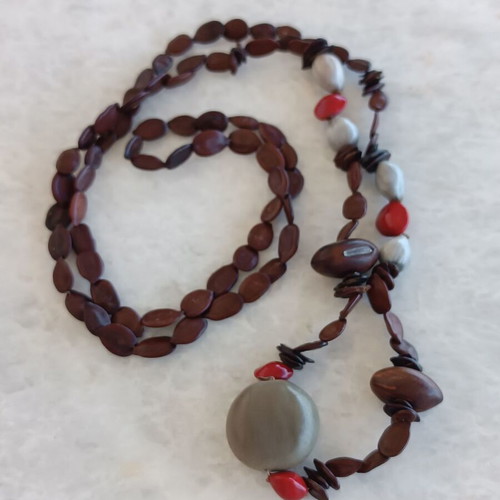 Handmade necklace like new, 37cm length, summer style