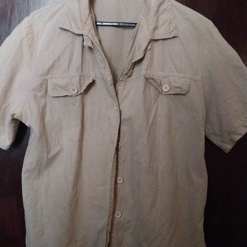 Vintage unisex summer shirt large, like new, beige