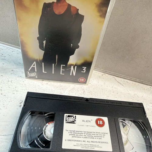 Alien 3 VHS like new, no subtitles