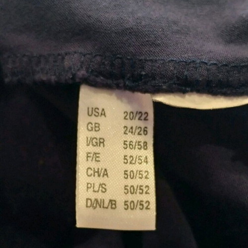 Ulla Popken blouse dress used, plus size XXL-XXXL, blue