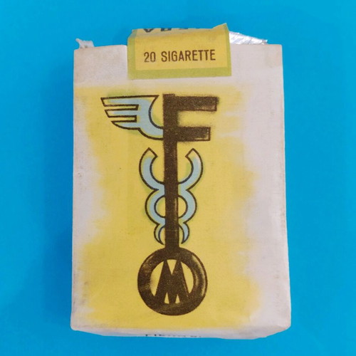 Fiera di Milano soft cigarette case used, 1950s