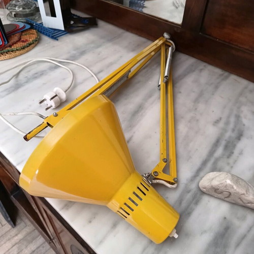 Desk lamp used, old, authentic