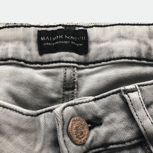 Maison Scotch La Parisienne Super Skinny Zip Jeans used, size 27, gray