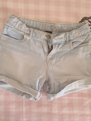 Gap kids jean shorts used, turquoise, size 164 cm