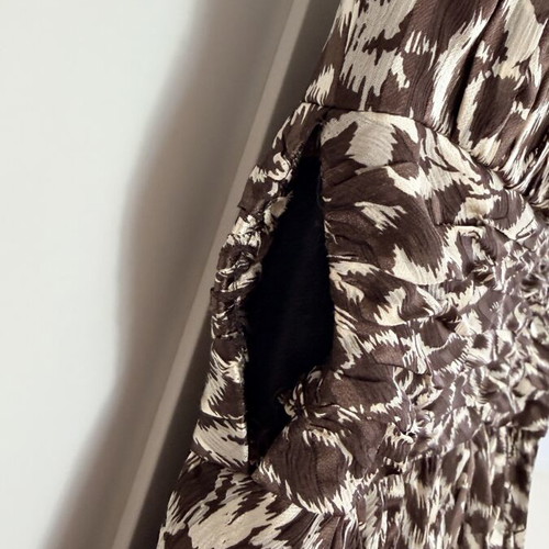 Animal Print Strapless Woman Dress Used Size 40 Leopard