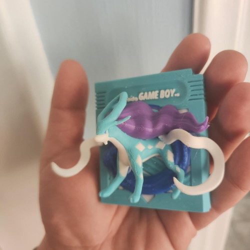 3d printed cartridge Pokémon Suicune Nintendo wall mounted new, hard plastic