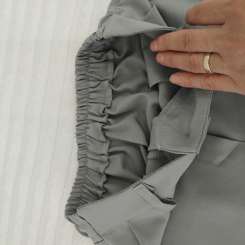 Wide classic pants gray one size like new