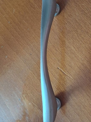 Kitchen handles used, heavy, silver color, without screws