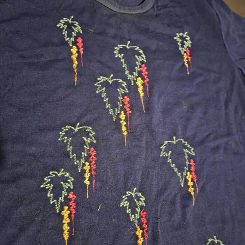 Acme blue t-shirt with embroidered design, like new, size L