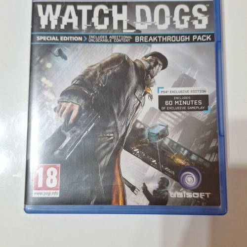 Watch Dogs Special Edition PS4 game like new