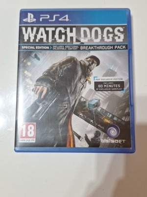 Watch Dogs Special Edition PS4 game like new