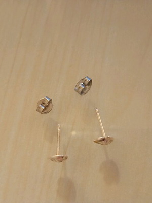 Children's fish earrings almost silver