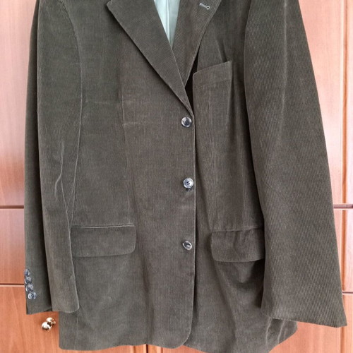 Men's corduroy jacket like new, olive color, size L