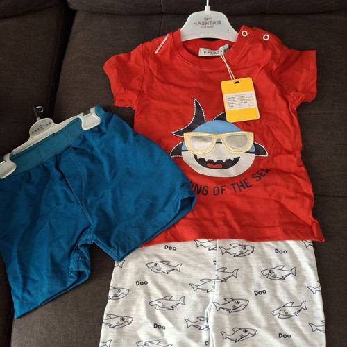 Hashtag set for 12-month-old boy new with shorts