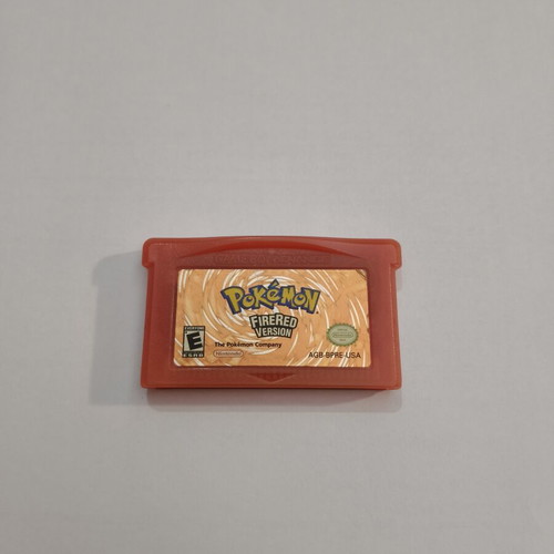 Pokemon FireRed Version Nintendo GBA cartridge
