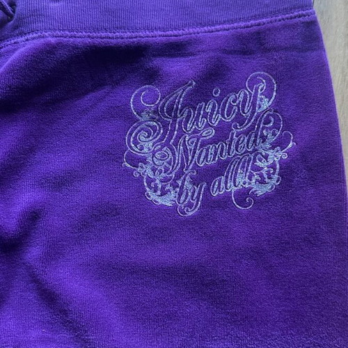 Juicy Couture velour pants small like new, purple