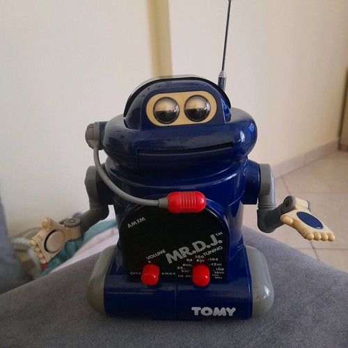 Vintage TOMY MR. D.J. robot radio used