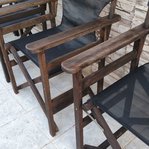 Director chairs professional set of 4 like new