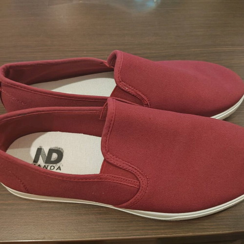 Summer shoes size 45 new, burgundy/red casual