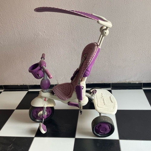 Smart Trike Splash toddler tricycle like new, purple with parent handle