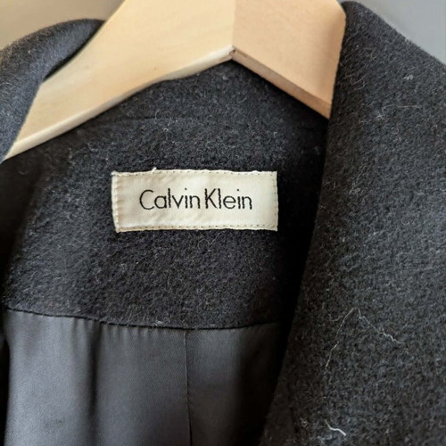 Calvin Klein wool coat like new, black, size L
