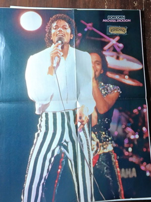 Michael Jackson Popcorn Magazine 4-Page Poster new with 3D Depeche Mode
