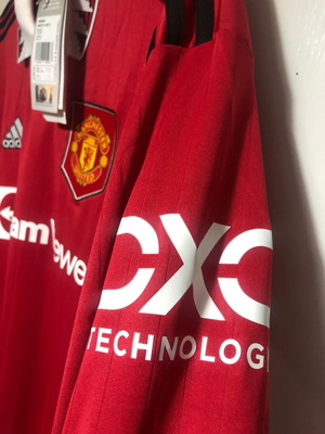 Manchester United Adidas μακρυμάνικη εμφάνιση καινούργια, μέγεθος Large