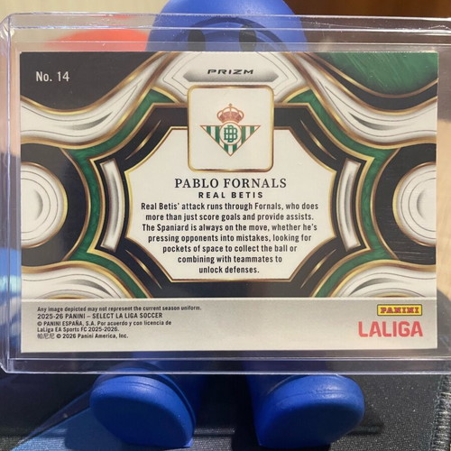 Panini Select 2025-26 La Liga Betis Pablo Fornals Blue Pulsar Snapshots Prizm card like new