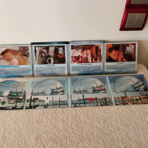 Pack of 8 CDs Ciao Italia and Eros Ramazzoti like new, unused