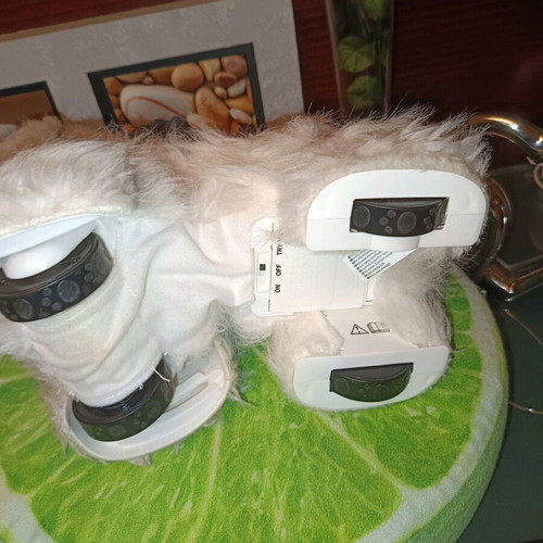 Interactive plush puppy with leash like new