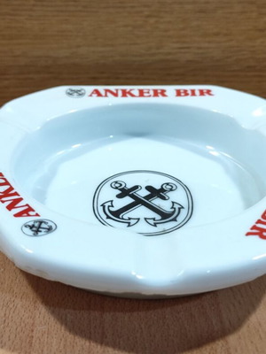 Пепелник Anker beer винтидж рекламен употребяван