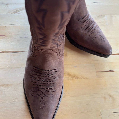 Santiago cowboy boots like new, brown, size 37.5
