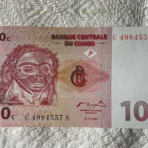 Banknote 10c Banque Centrale du Congo new 01,11,1997