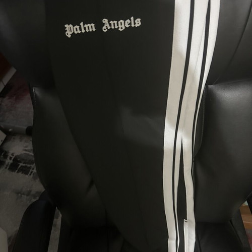 Palm Angels track pant used, size medium, black and white