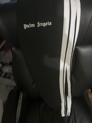 Palm Angels track pant used, size medium, black and white