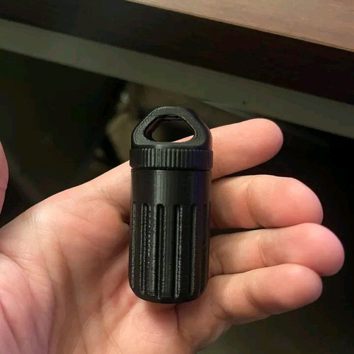 Mini keychain hanging storage container