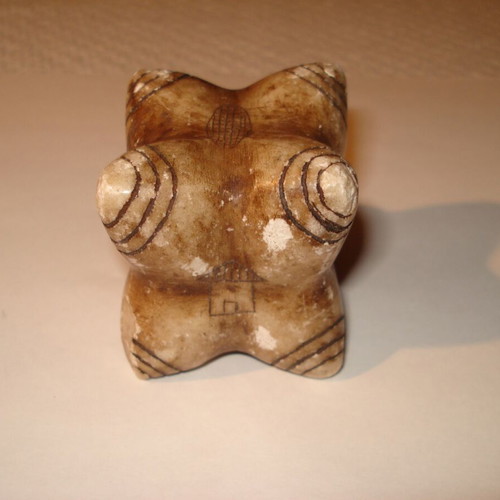 Chumpi carved natural stone from Peru used for important ceremonies