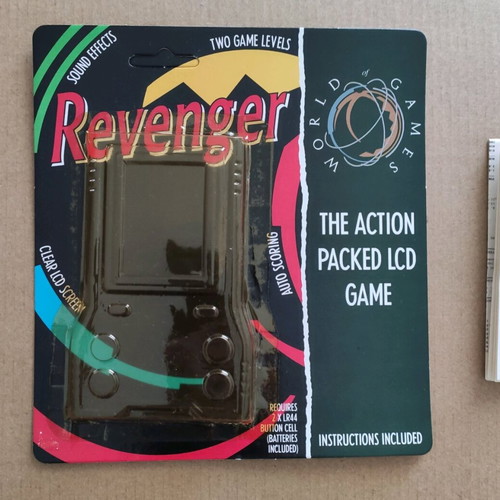 Tronica Revenger LCD game used with card and manual
