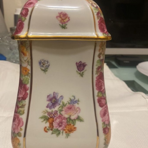 Mitterteich Bavaria Vase with Lid like new, German porcelain 25cm
