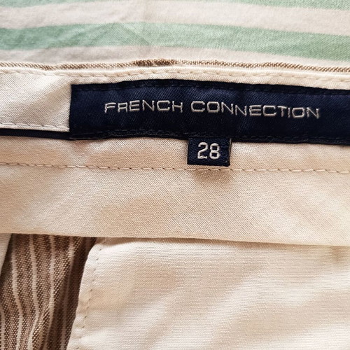 French Connection men's pants like new, striped cotton linen blend