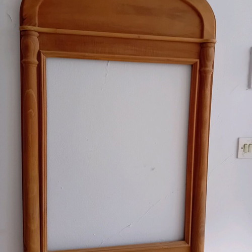 Mirror frame new, solid Greek walnut, 105×65 cm